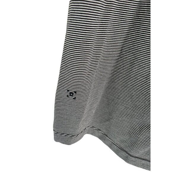 Lululemon Polo Shirt Short Sleeve Gray Stipes - Picture 4 of 5